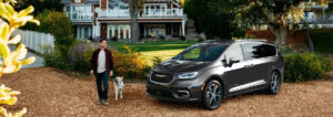 2023 Chrysler Pacifica parked on a driveway.